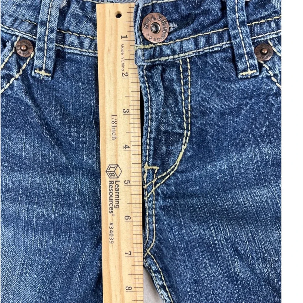 Silver‎ Jeans Pioneer Womens W29 L33 (fits 30x31) Blue Bootcut Low Rise Denim